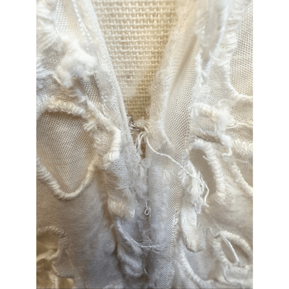 Free People Bella Note White Eyelet Mini Dress S - Picture 12 of 13